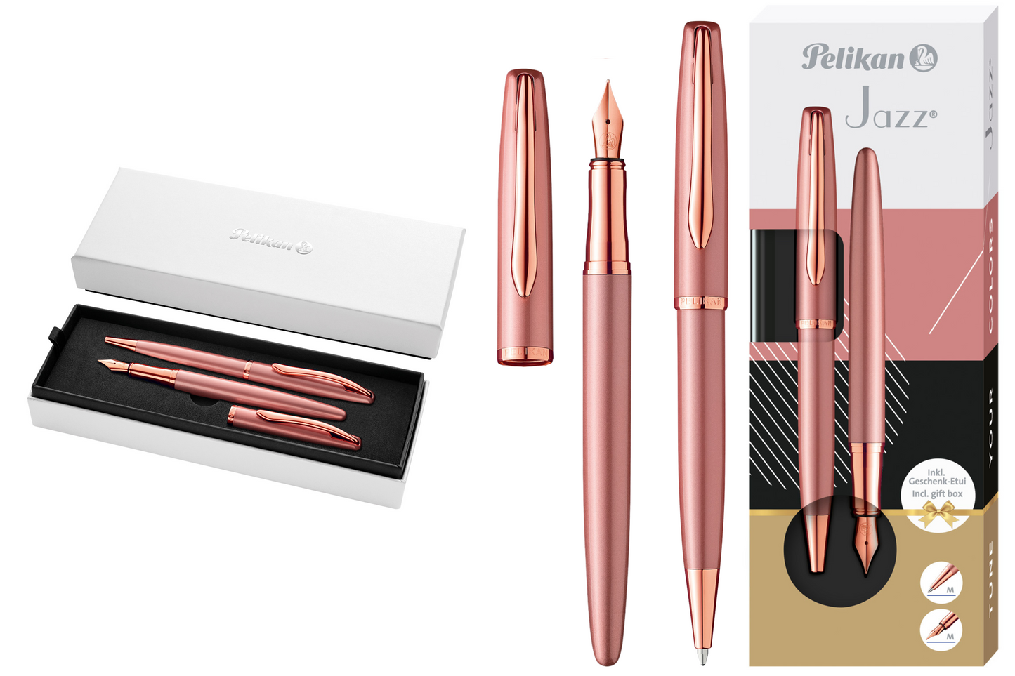 Set stilografica + penna a sfera Pelikan Jazz® NOBLE ELEGANCE
