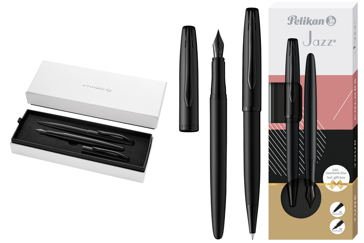 Set stilografica + penna a sfera Pelikan Jazz® NOBLE ELEGANCE