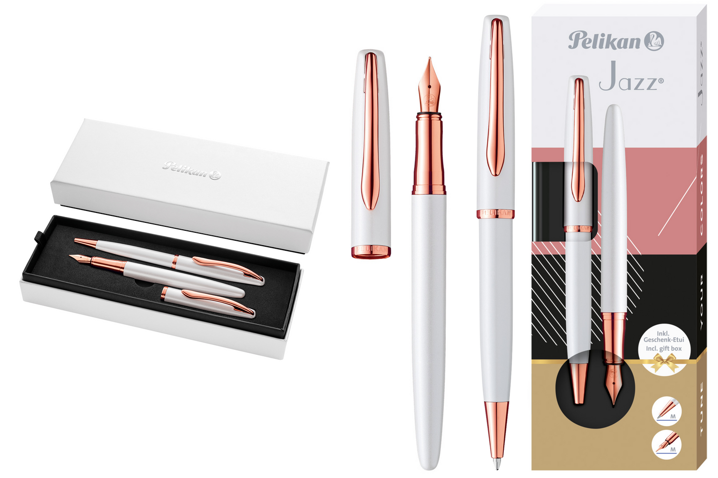 Set stilografica + penna a sfera Pelikan Jazz® NOBLE ELEGANCE