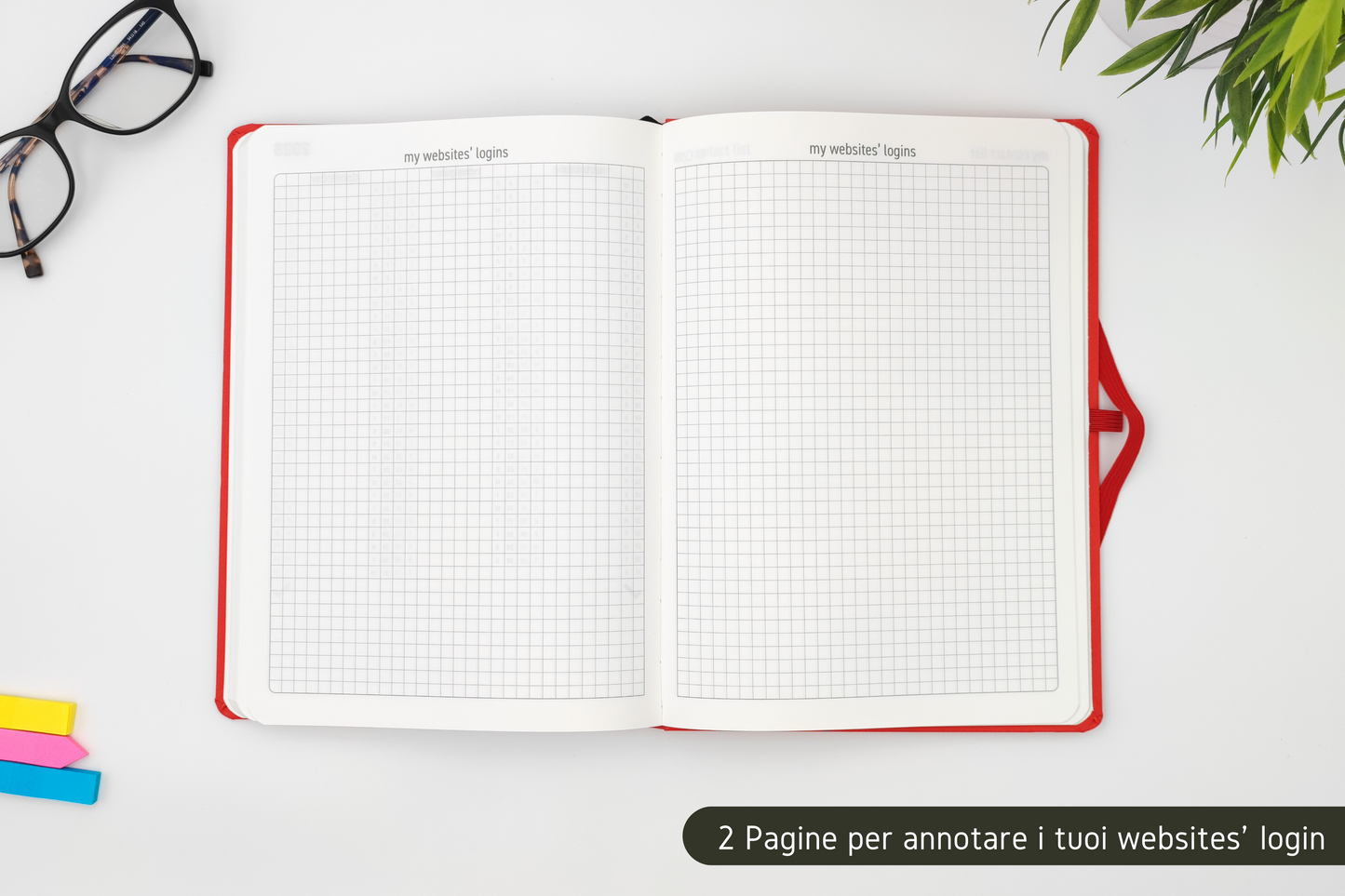 SMARTSQUARE® SETTIMANALE 2024 ROSSA