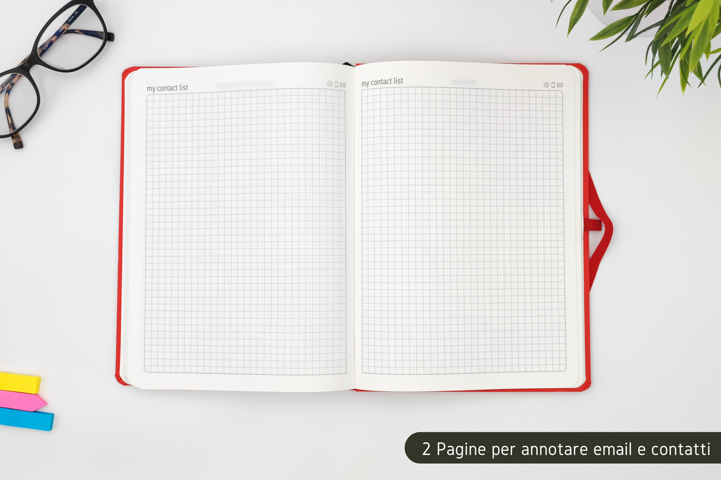 SMARTSQUARE® SETTIMANALE 2024 ROSSA