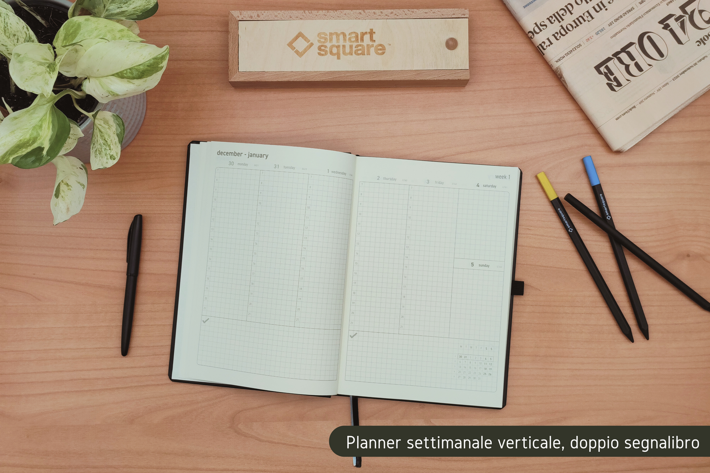 SMARTSQUARE® SETTIMANALE 2026 NERA